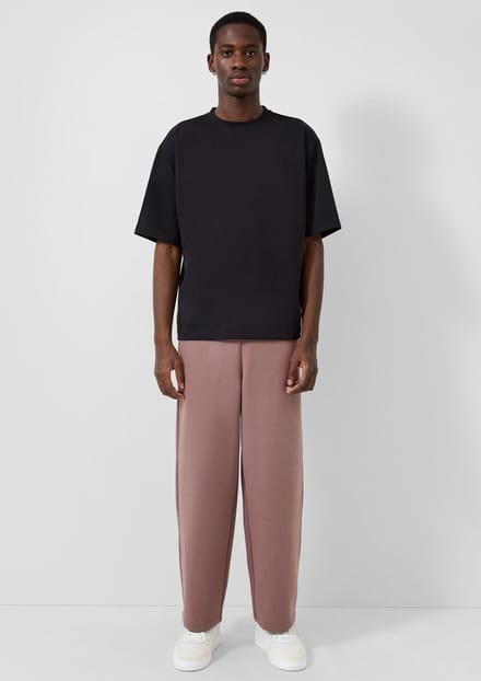 Pantalon jogging recht met ruime pasvorm QS