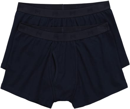 Men Plus - Heren - Heupbroek FLEXLASTIC® buikfit set van 2 onderbroek - Navy blauw - Maat L
