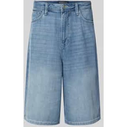 Relaxed fit korte jeans van pure katoen, model 'BAGGY'