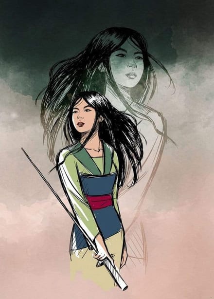 Fotobehang - Brave Mulan 200x280cm - Vliesbehang