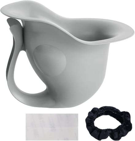 Draagbaar Potje - Kinder Toilet - Zindelijkheidstraining - Antislip Stabiliteit - 14 x 14 x 19.5 cm - Grijs