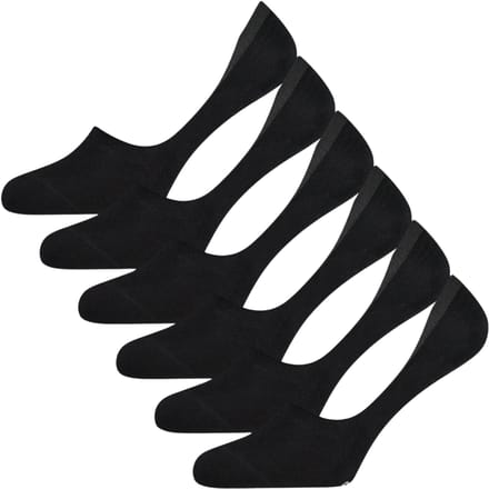 Bamboo Basics Onzichtbare Sokken Mika - 6-pack - Maat 41-46 - Bamboe Zwarte Sokken - Invisible Sokken - Bamboe Sneakersokken