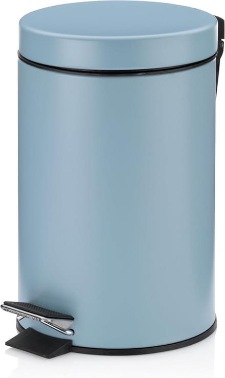 Compacte Pedaalemmer voor Badkamer en Keuken - 3 L - Vorstblauw Metaal
