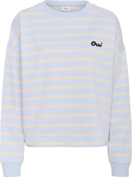 Saint Tropez OsiriaSZ Sweatshirt Dames Trui - Kentucky Blue Oatmeal Stripe