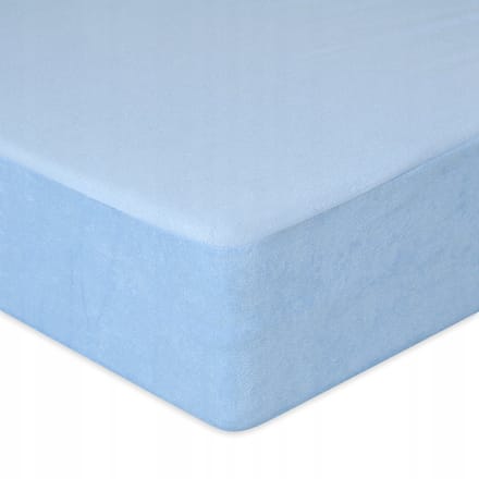Terry hoeslaken met elastiek - 180/190x190/200 cm - Blauw