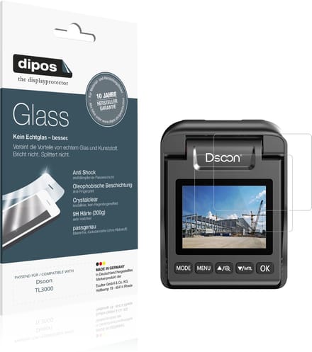 dipos – 2x Pantserfolie geschikt voor Dsoon TL3000 | 9H Screenprotector
