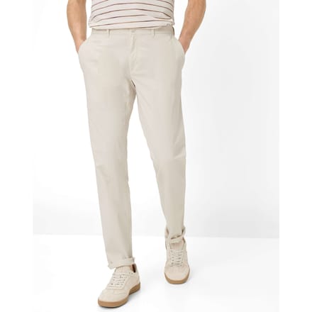 Brax Heren Chino  Style FABIO sand, lichtbeige, maat 35/32