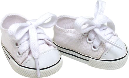 Sophia's Poppenkleding voor Modepop - Canvas-Sneakers - Poppen Accessoires - Wit