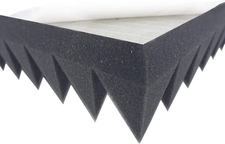 Akoestisch schuim piramidevorm 50 x 50 x 7 cm - Effectieve geluidsisolatie