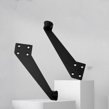 Deur Stopper - Deur Buffer - Muren Beschermen - 90 Graden Hoek - 2mm Dik - Zwart