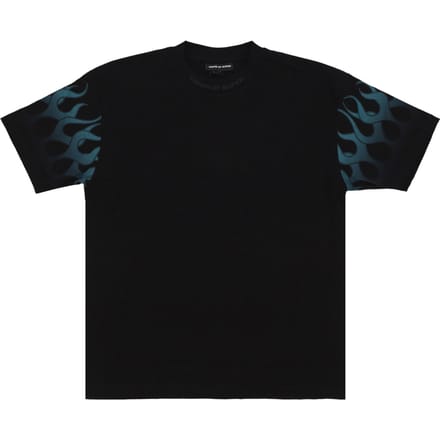 Racing Flames Tee Zwart Heren T-shirt
