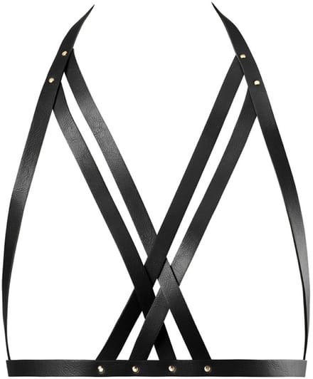 Bijoux Indiscrets - Maze Halter Bra Harness Zwart