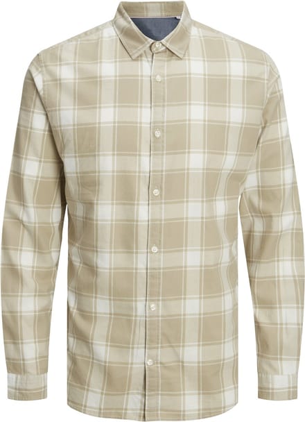 JACK&JONES - JJEGINGHAM TWILL SHIRT L/S NOOS - Heren - Overhemden