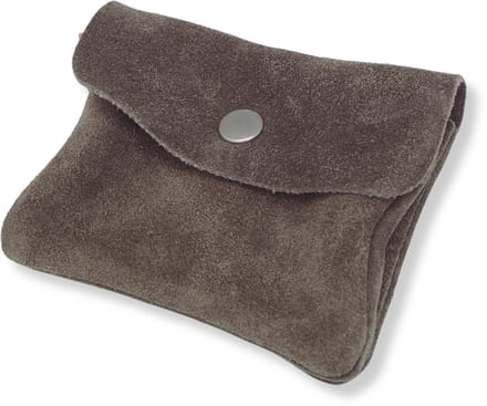 Bijoutheek Portemonnee Leer Italiaans Suede Taupe