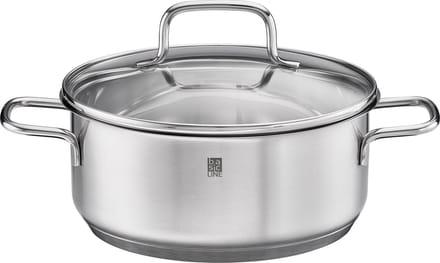 Rösle Basic Line - Basic Line Kookpan Laag Ø 20 cm - Roestvast Staal - Zilver -