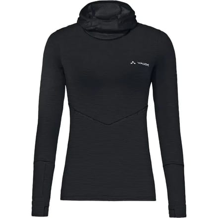 Vaude Monviso Fleece Met Kap Zwart 38 Vrouw