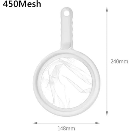 Sapfilter 100/200/400 Mesh Keuken Ultrafijn Mesh Zeef Nylon Mesh Filterlepel Sojamelk Koffie Yoghurt Keukengadgets white