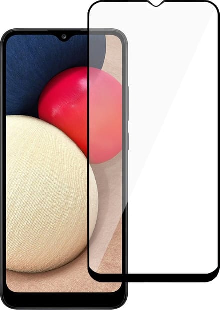 Screenprotector geschikt voor Samsung A02s - FullGuard Glas Screen Protector