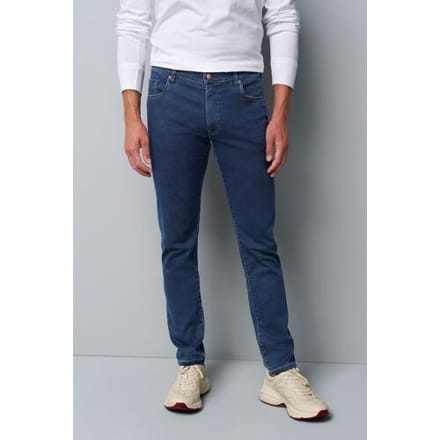 Meyer Jeans M5 Slim Clean Dark Denim Super Stretch Donker Blauw / male