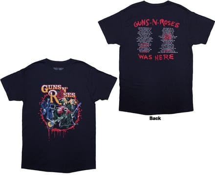 Guns N' Roses - Was Here Heren T-shirt - M - Donkerblauw