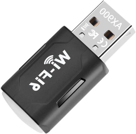 Draadloze Netwerkadapter - WiFi Dongle - Sneller Internet - WiFi 6 Ondersteuning - 900 Mbps - Zwart