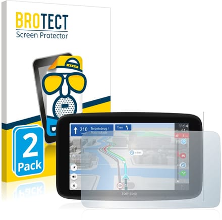 BROTECT - Screenprotector voor TomTom GO Discover 6" - Folie Beschermfolie matte 2 Stuks