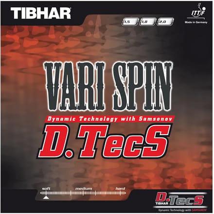 Tafeltennisrackethoes Tibhar Vari Spin D.TecS