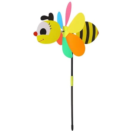 Verkoop 3D Grote Dierenbij Windmolen Wind Spinner Zweefmolen Yard Garden Decor yellow