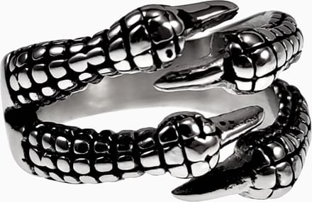 Ring Heren - Adelaarsklauwen Design - Roestvrij Staal