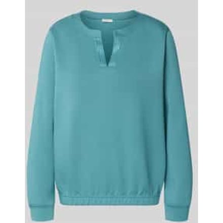 Regular fit sweatshirt met viscose