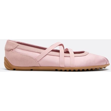 Stradivarius Satijnen sneakerinas met gekruiste bandjes  ROZE 41