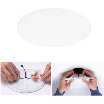 VariFit LED-inbouwpaneel Veluna Edge IP44 rond 200 mm 17W 1500lm 4000K Wit dimbaar