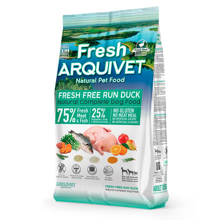 Dubbelpak: 2 x 2,5kg Arquivet Fresh Free Run droog hondenvoer met eend