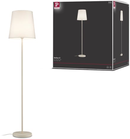 Staande lamp Stellan II E27 max. 20W Crème Metaal, Textiel