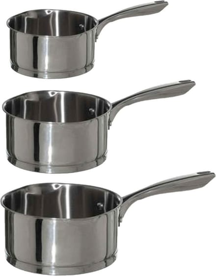 5Five - Steelpannen - Alle warmtebronnen - Set 3x - Dia 16/18/20 cm