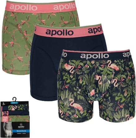Apollo heren boxershorts - maat S - Jungle - 3-pack