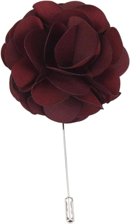 Satijnen Bloem - Dasspeld - Outfit Versieren - Handgemaakt Ontwerp - 9 cm Lengte - Wit