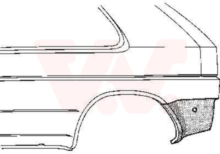 Van Wezel - ACHTER SCHERM VOOR VW GOLF II 1983-1991 ARC109146VWAN