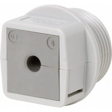 Icotek QVT 25 Kabeldoorvoering Deelbaar Polycarbonaat Grijs 1 stuk(s)