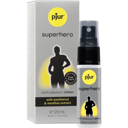 Pjur Superhero - Delayspray - Stel je Zaadlozing Uit - 20ml