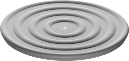 Leonardo CUCINA Siliconen deksel 28cm lichtgrijs