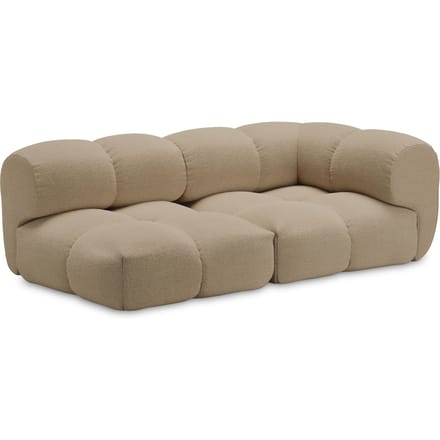 Objekte unserer Tage zander Sofa Design 03 rechts (2,5--zit) - Hug Me 071 Sand