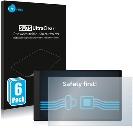 Savvies - Screenprotector voor Garmin Camper 795 - Folie Beschermfolie transparant 6 Stuks
