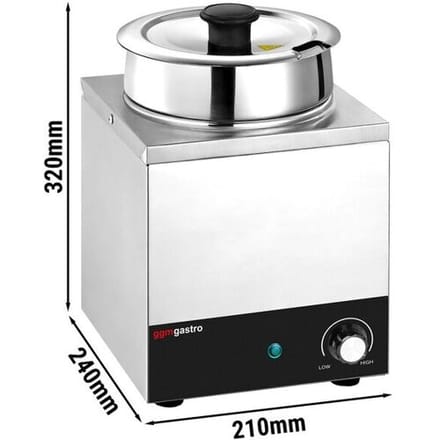 GGM Gastro Bain-marie hotpot - 1 pot 3,5L - 200W