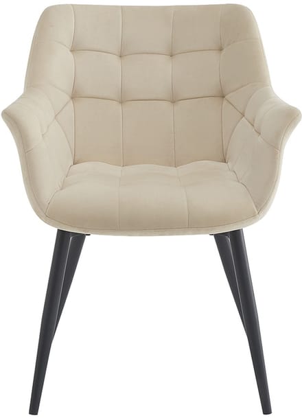 Clayre & Eef Eetkamerstoel 63x62x80 cm Beige Metaal