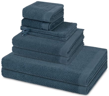 Möve Sonstiges 2 X washandjes 2 X gasten- 2 X douche- 2 X handdoek - in set 8 pack Bliss