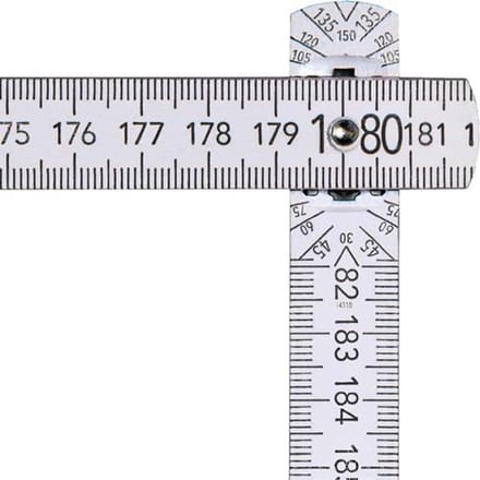 Gliedermaßstab L.2m B.16mm mm/cm EG III Buche weiß BMI
