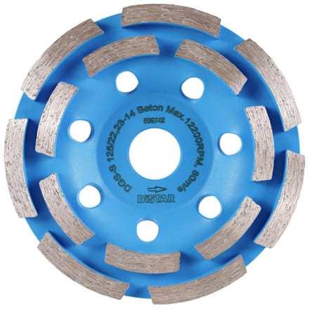 Distar DGS-S Serie - Diamantslijpschijf - 125mm - Voor Beton - Tweerijige Segment