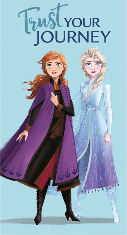 Frozen handdoek - Elsa - Anna - 35 x 65