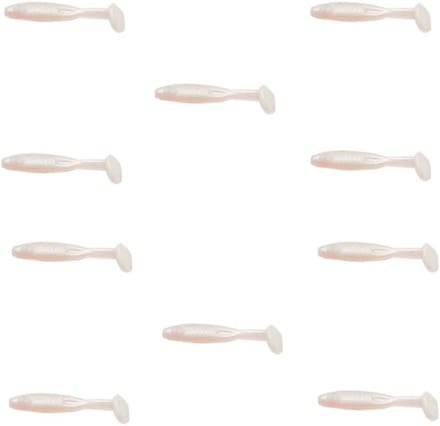 10 Stuks Mini Softbaits Rubberen Vissen Hengelaas voor Forel, Baars en Roofvis